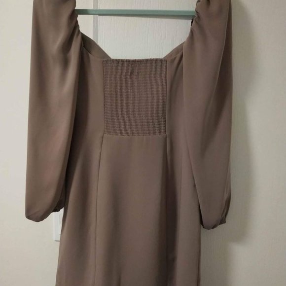 Aritzia Wilfred Novella Dress Brown Size 4 - Picture 2 of 3